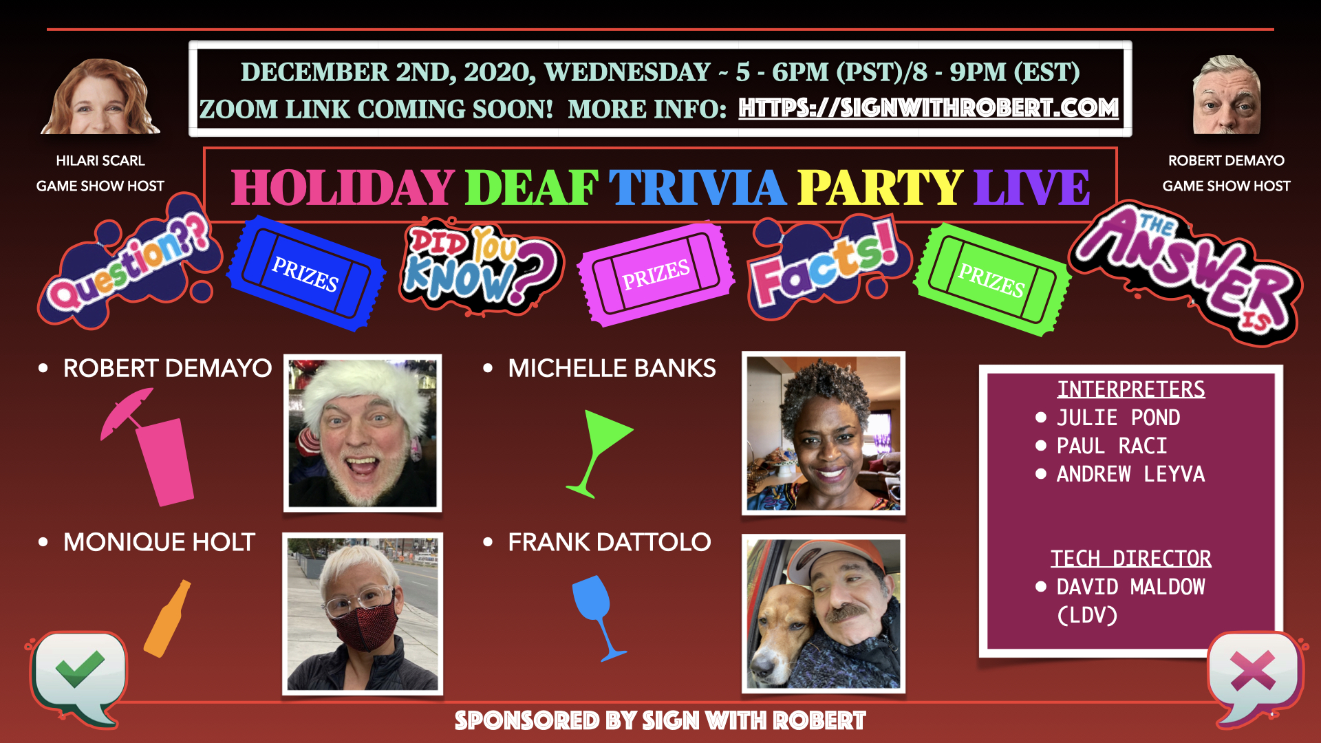 Holiday Deaf Trivia Party
